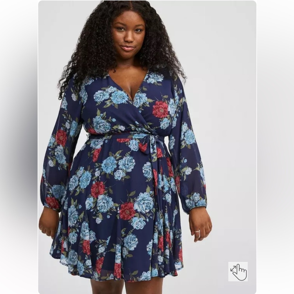 NWT Torrid mono chiffon dress